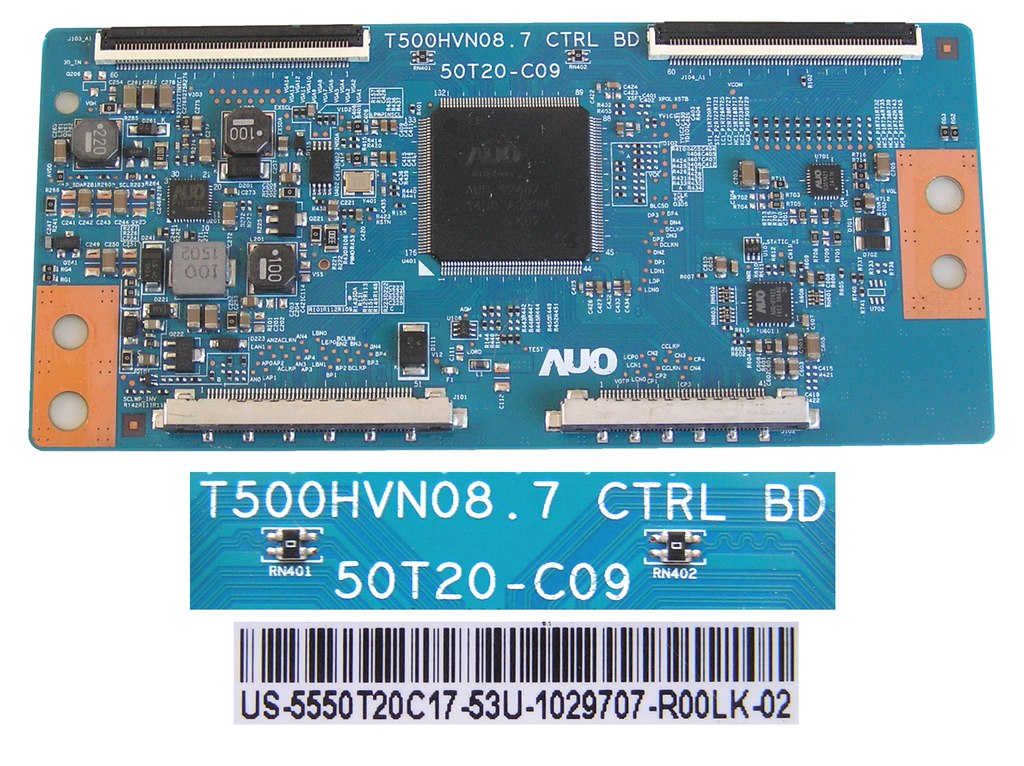 LCD modul T-CON T500HVN08.7 / Tcon board US-5550T20C17-53U AUO