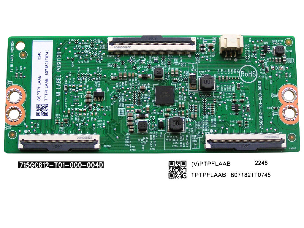 LCD modul T-CON TPTPFLAAB / TCON (V)PTPFLAAB / 715GC612-T01-000-004D