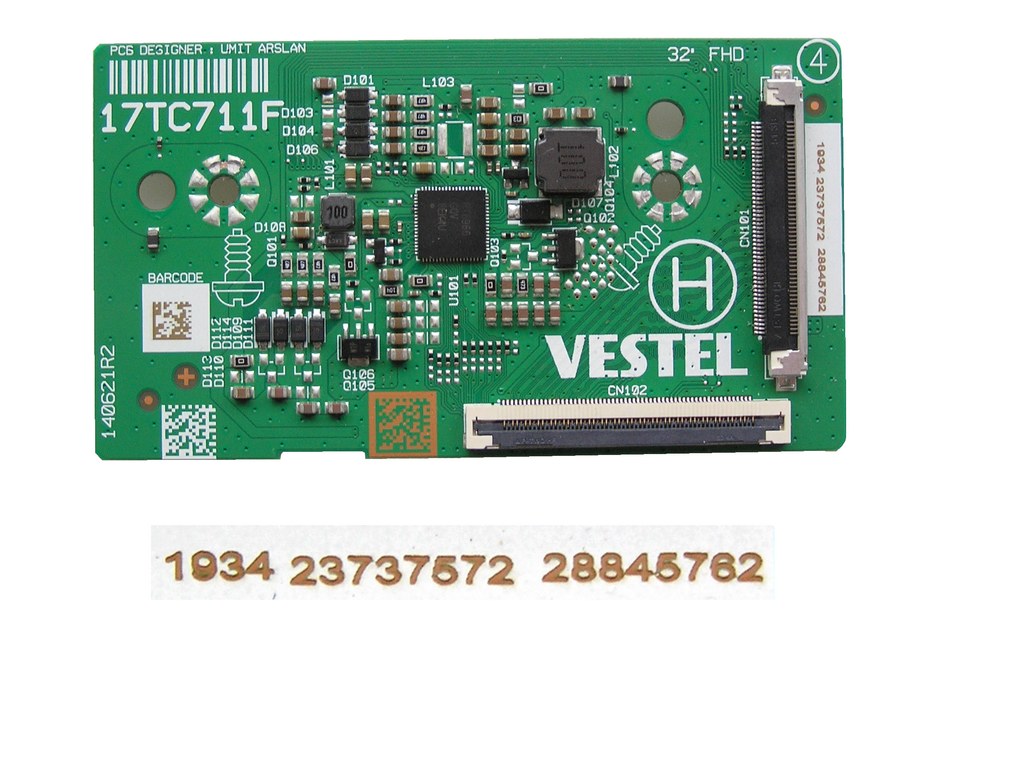 LCD modul T-CON VESTEL 17TC711F /  TCON board 23737572