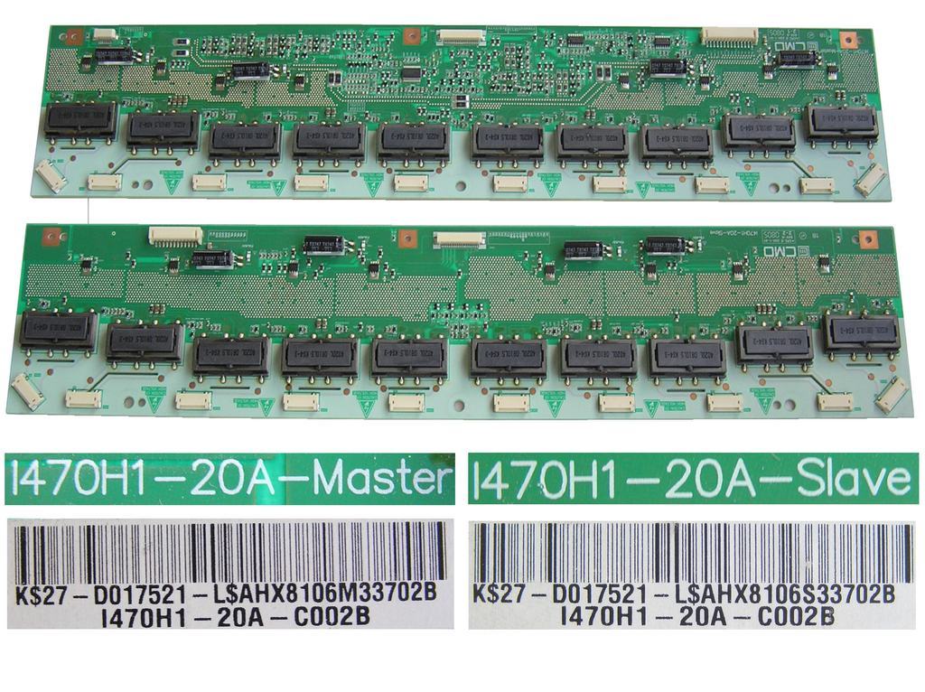 LCD modul měniče inverter board I470H1-20A-C002B / sada master + slave