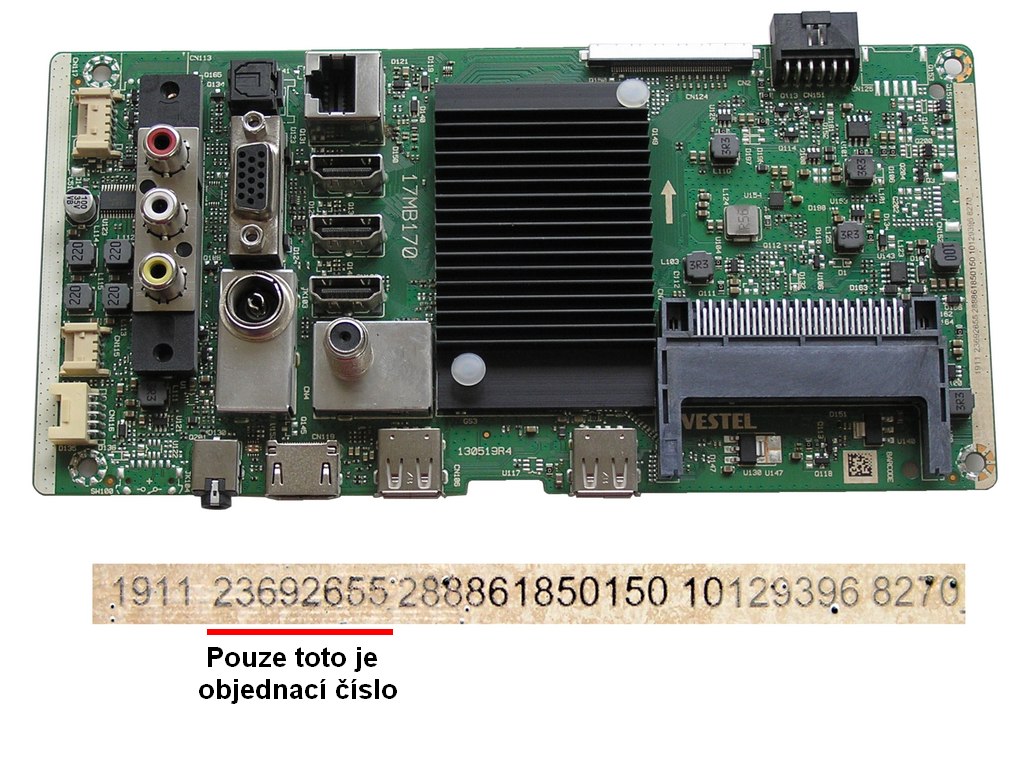 LCD modul základní deska 17MB170 / Main board 23692655 JVC LT-43VA3035