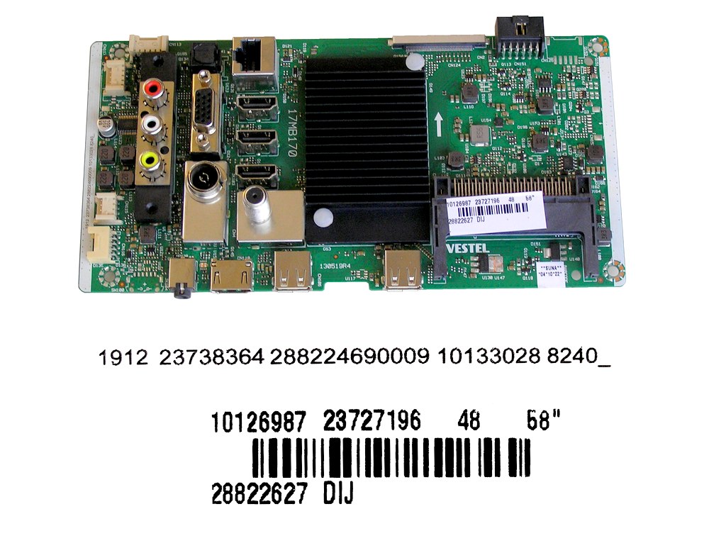 LCD modul základní deska 17MB170 / Main board 23738364 Toshiba 58UA2063DG