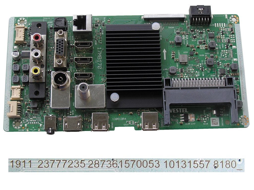 LCD modul základní deska 17MB170 / Main board 23777235 Finlux 50-FUF-7070