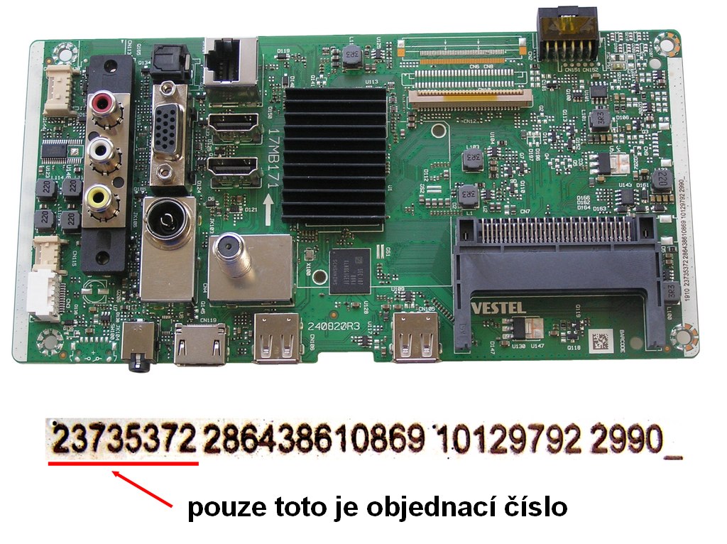 LCD modul základní deska 17MB171 / Main board 23735372 HYUNDAI HLJ32854GSMART