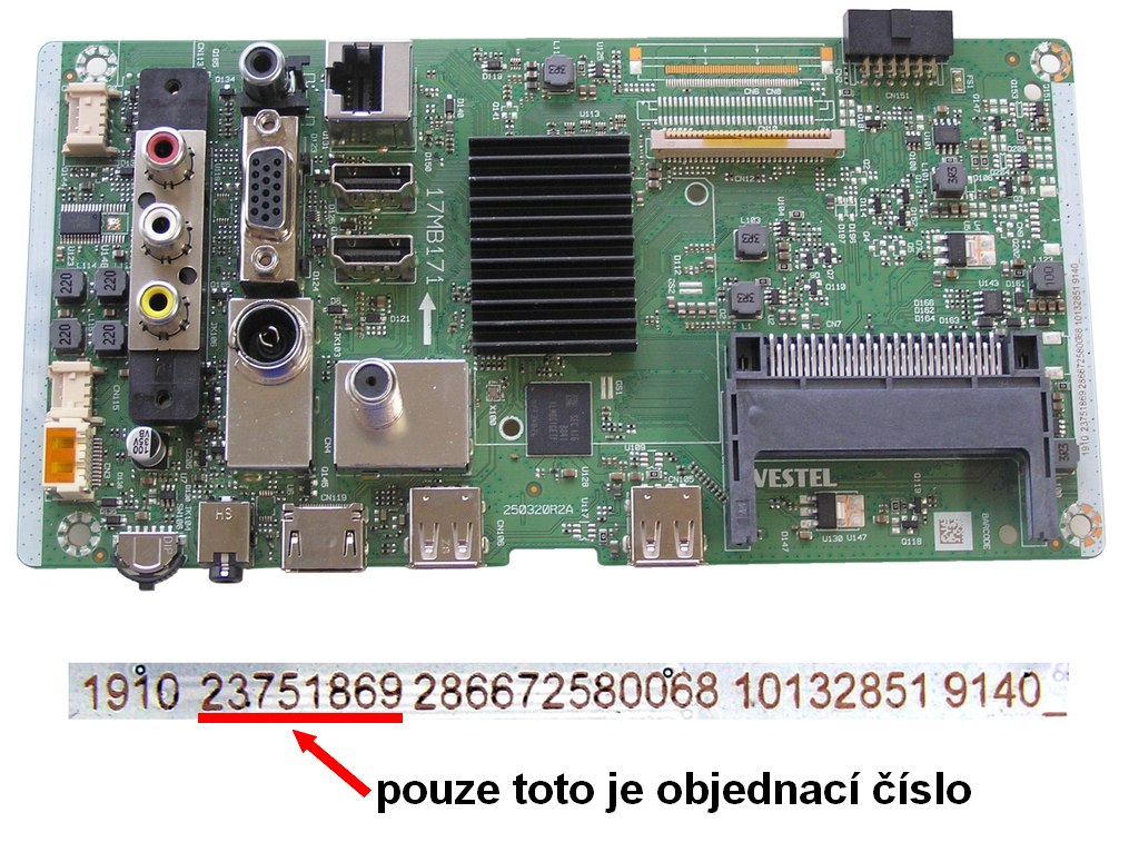 LCD modul základní deska 17MB171 / Main board 23751869 HYUNDAI HLJ24854GSMART