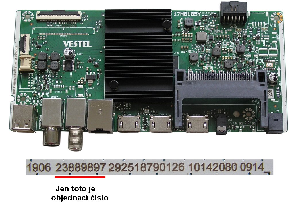 LCD modul základní deska 17MB185Y / Main board 23889897  HYUNDAI ULX50359GSMART