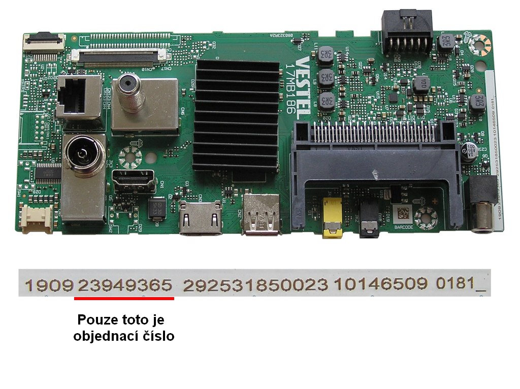 LCD modul základní deska 17MB186 / Main board 23949365  JVC LT-40VAF3335