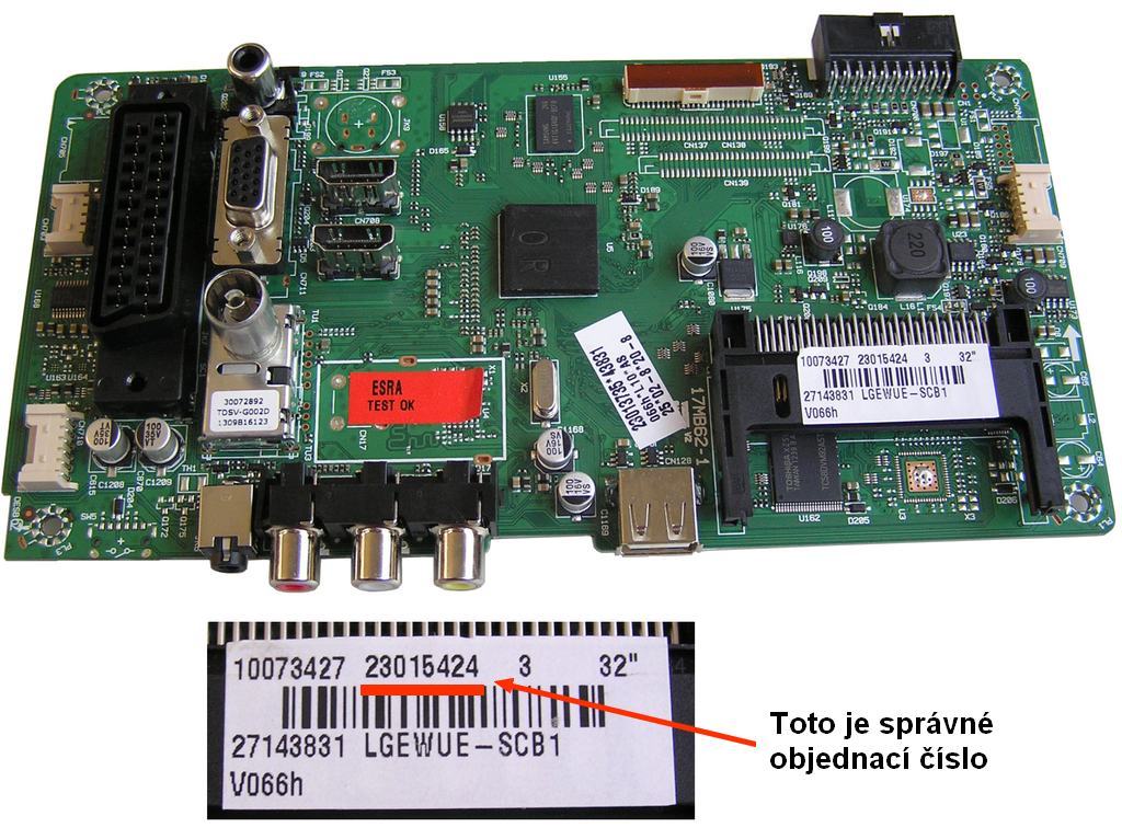 LCD modul základní deska 17MB82 / Main Board 17MB62 23015424 / CHS.ASSY.17MB62-F1L1212N1921221112229
