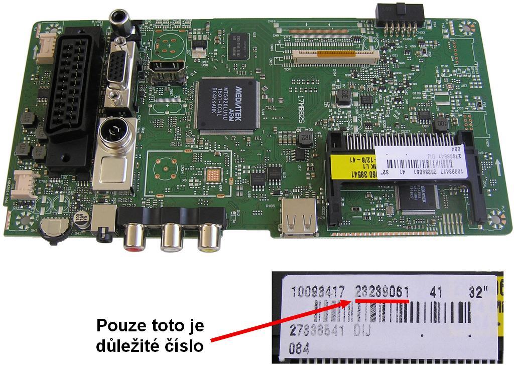 LCD modul základní deska 17MB82-P2L / Main board 17MB82S-5K1231119212115152W / 23239061