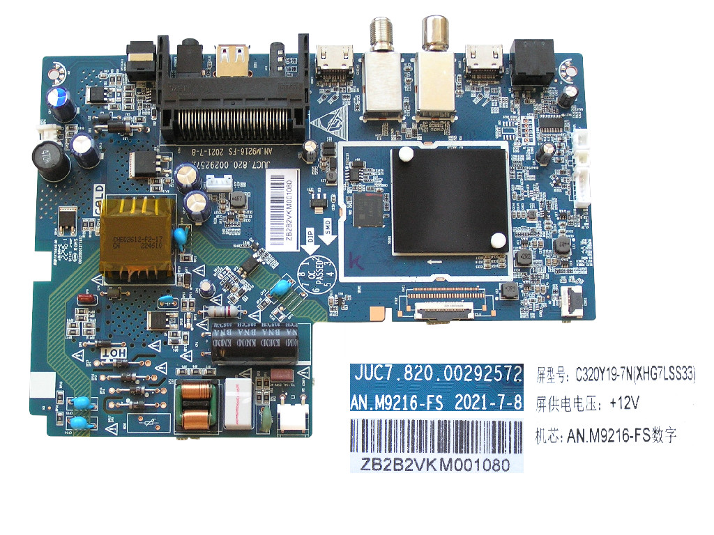 LCD modul základní deska Changhong Chiq JUC7.820.00292572  / main board C320Y19-7N(XHG7LSS33) / AN.M9216-FS