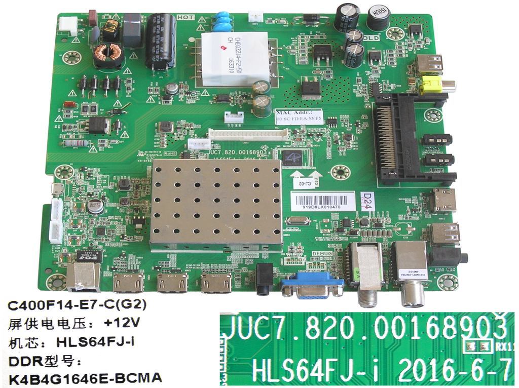 LCD modul základní deska Changhong LED40E3500ISX2  / Main board C400F14-E7-C(G2) / HLS64FJ-I