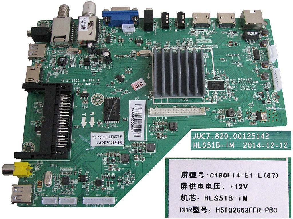 LCD modul základní deska Changhong LED49D1100ISX / Main board C490F14-E1-L(G7) / HLS51B-iM