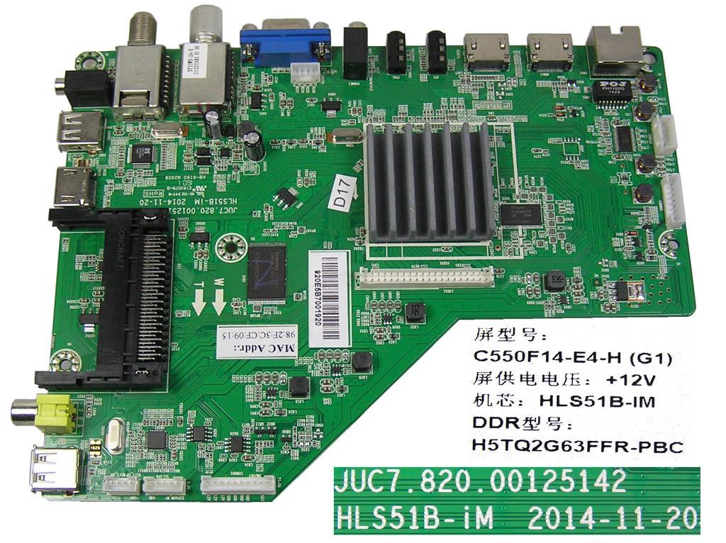 LCD modul základní deska Changhong LED55D2200ST2, LED55D3000ISX / main board C550F14-E4-H(G1)