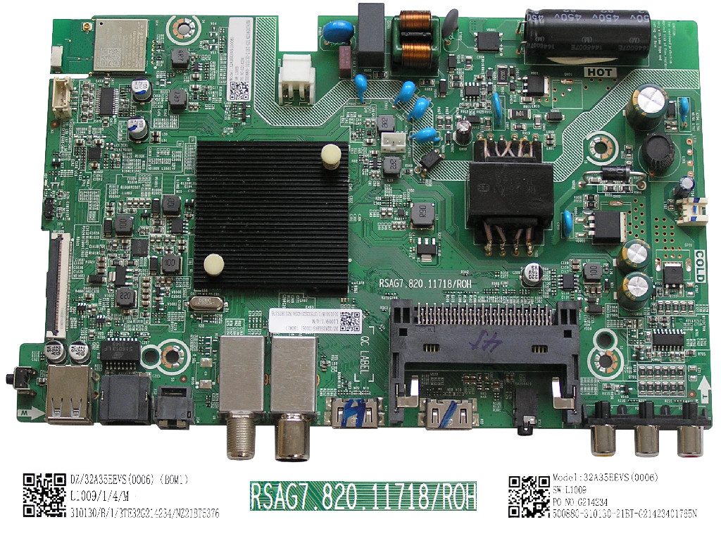 LCD modul základní deska Hisense 32A4DG / main board 32A35EEVS (0006) / RSAG7.820.11718/ROH / 310130 / HT307476