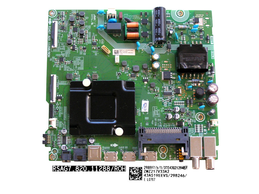 LCD modul základní deska Hisense 43A7100F / main board 43A519EEVS / RSAG7.820.11288/ROH / 298897 / T277623 