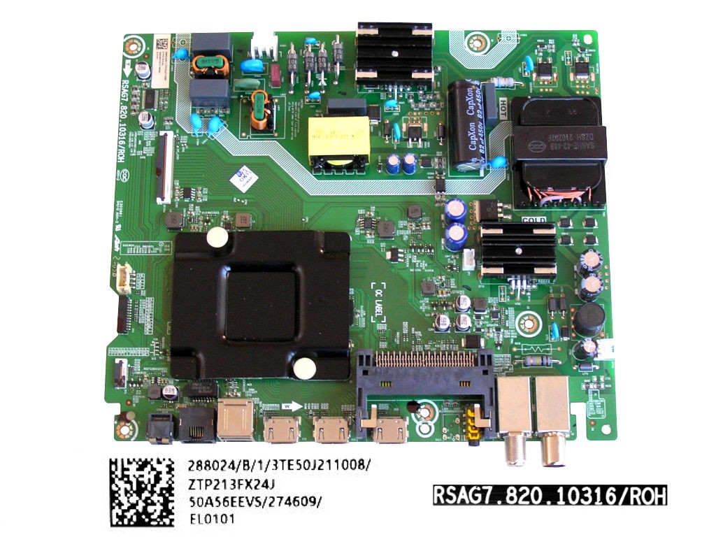 LCD modul základní deska Hisense 50AE7000F / main board 50A56EEVS  / RSAG7.820.10316/ROH /280224 / T288024