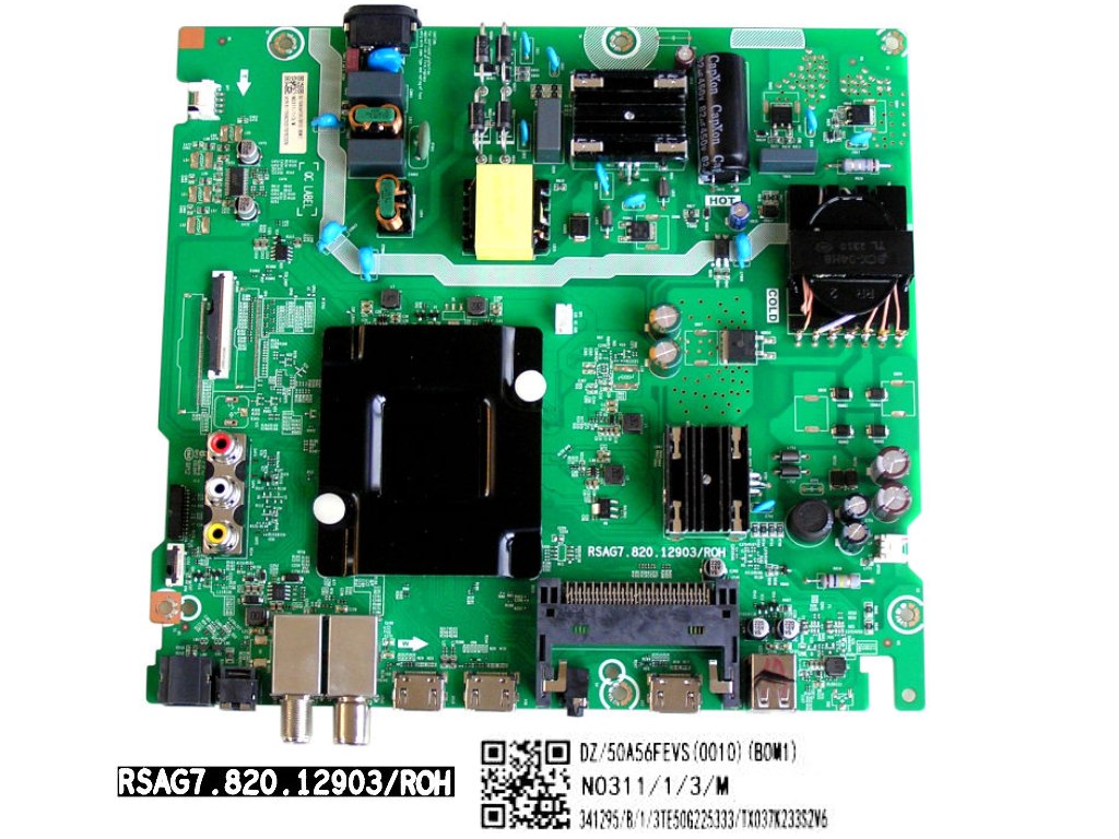 LCD modul základní deska Hisense 50E7KQ / main board 50A56FEVS (0010) / RSAG7.820.12903/ROH / 341295 / T342826