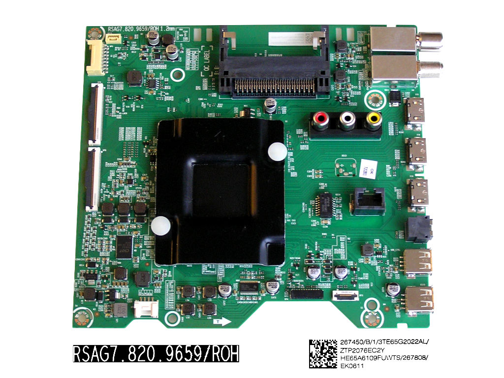 LCD modul základní deska Hisense 65AE7000F / main board HE65A6109FUWTS / RSAG7.820.9659/ROH / 267450 / T263421