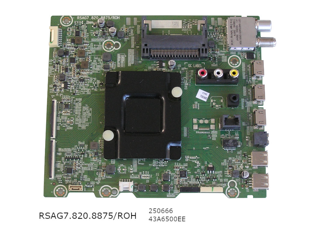 LCD modul základní deska Hisense H43B7500 / main board 43A6500EE / RSAG7.820.8875/ROH / 250666 / T243911
