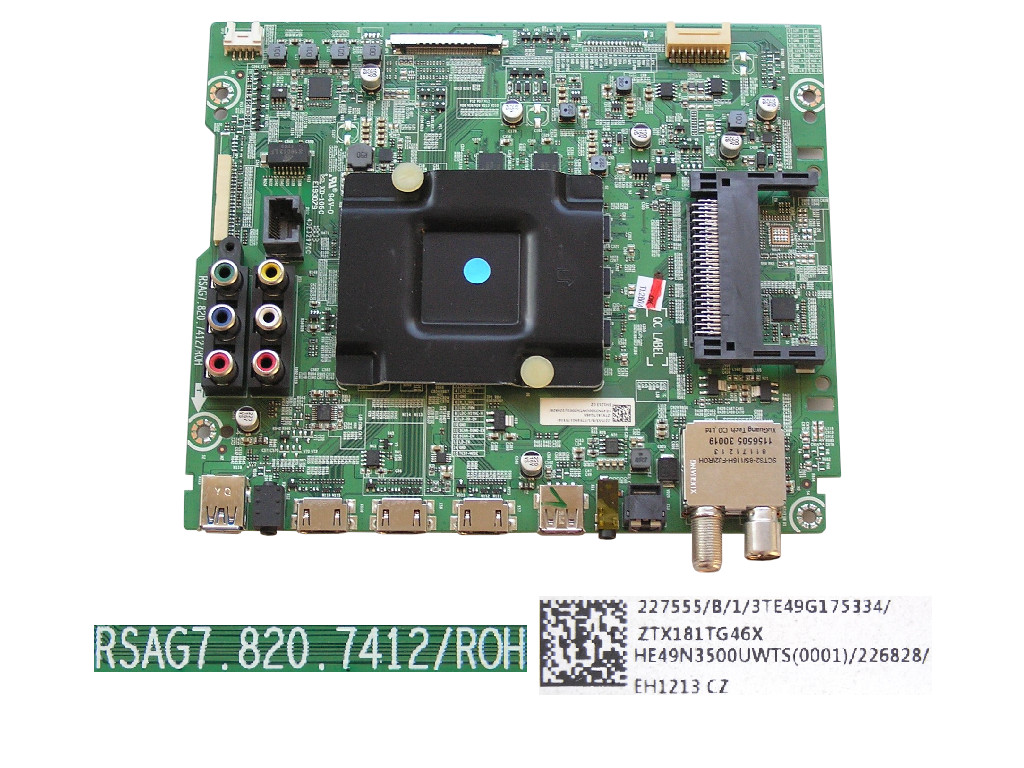 LCD modul základní deska Hisense H49NEC5605 / main board HE49N3500UWTS(0001) / RSAG7.820.7412/ROH / 227555 / T217100 / ZTX181TG46X