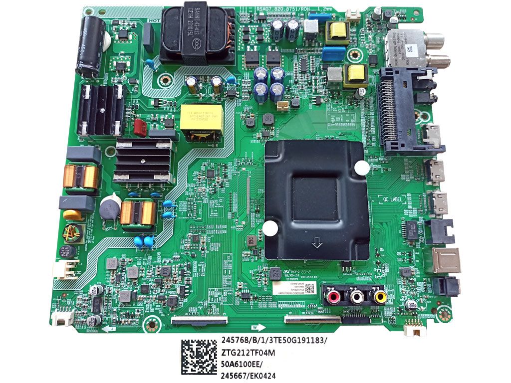 LCD modul základní deska Hisense H50B7100 / main board HT245768 50A6100EE 245667 / EK0424