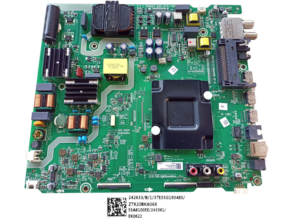 LCD modul základní deska Hisense H55B7100 / main board HT242633 55A6100EE 243361 / EK0622