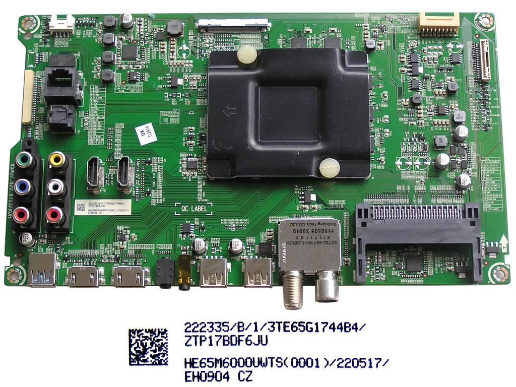 LCD modul základní deska Hisense H65N6800 / main board HE65M6000UWTS (0001)/220517 / T208544