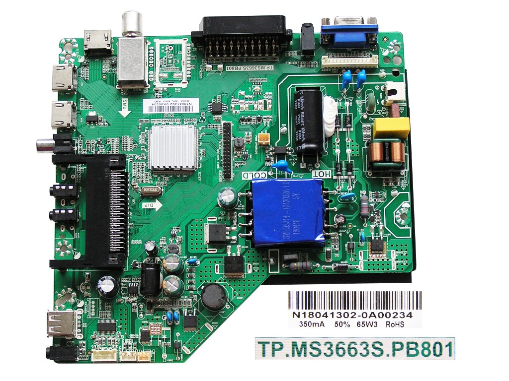 LCD modul základní deska INFINITION INTV-40H610 / Main board TP.MS3663S.PB801 / N18041302-0A00234