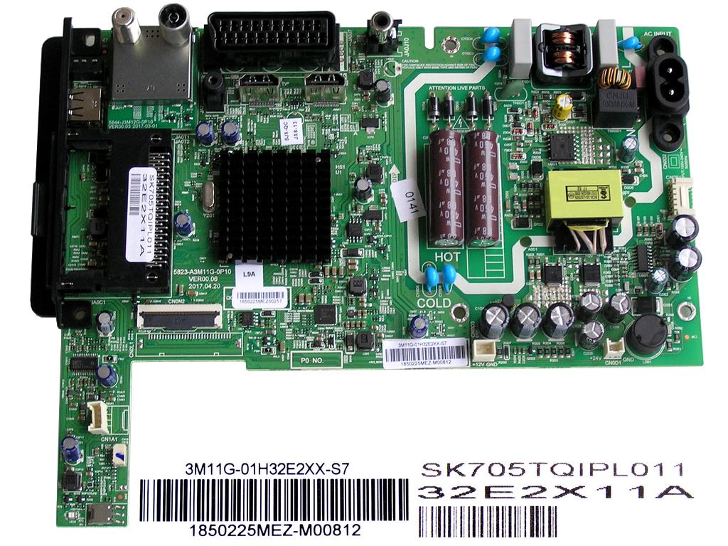 LCD modul základní deska Metz 32E2X11A  / Main board 5823-A3M11G-0P10 / SK705TQIPL011A / 1850225MEZ