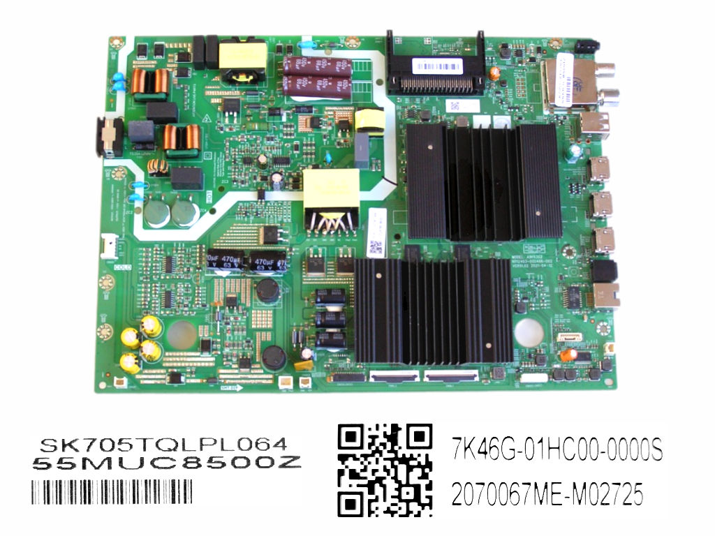 LCD modul základní deska Metz 55MUC8500Z / Main board A9K63G2 / SK705TQLPL064 / N030103-007367-904 / 2120247ME