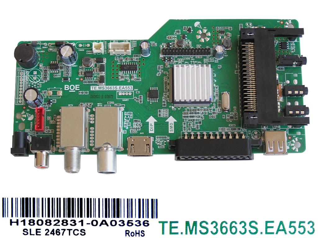 LCD modul základní deska Sencor SLE2467TCS / main board H18082831-0A003536 / TE.MS3663S.EA553