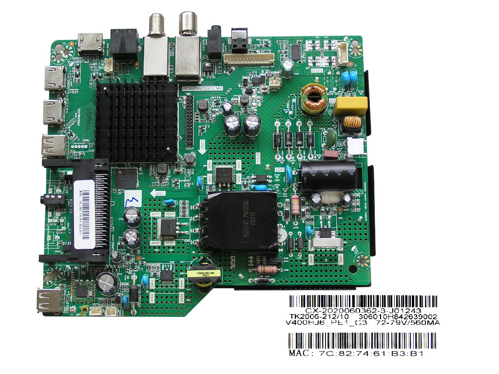 LCD modul základní deska TD SYSTEMS K40DLX11FS / main board HK.T.RT2842P639 / V400HJ6_PE1_C3 / CX-2020060362