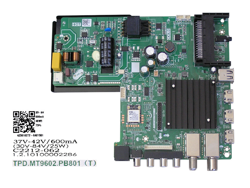 LCD modul základní deska TESLA 32M325BHS / main board TPD.MT9602.PB801 / A23010272-0A01551