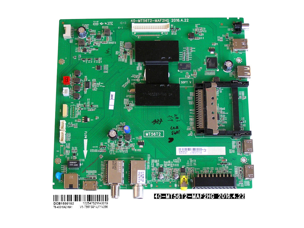 LCD modul základní deska Thomson T8-40D16A2-MA1 / main board 40-MT56T2-MAF2HG 2016.4.22