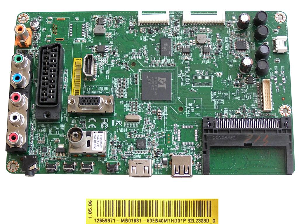 LCD modul základní deska Toshiba 12659371 / main board MB01881-60EB40M1HD01P