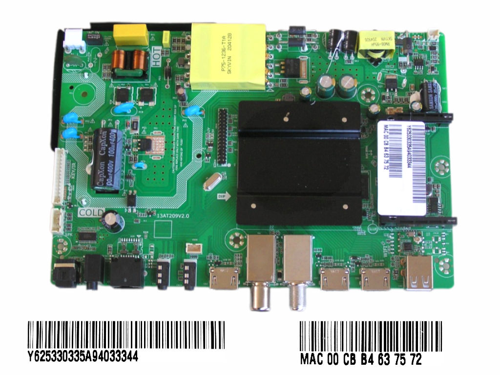 LCD modul základní deska Vivax TV-43S61T2S2SM / main board  Y625330335A94033344 / 13AT209V2.0
