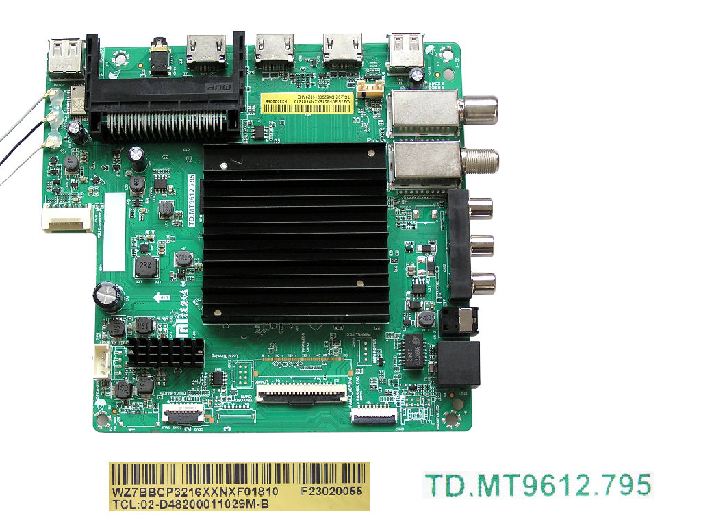 LCD modul základní deska Xiaomi L65M7-Q2EU / main board F23020055 / TD.MT9612.795 / TCL: 02-D48200011029M-B