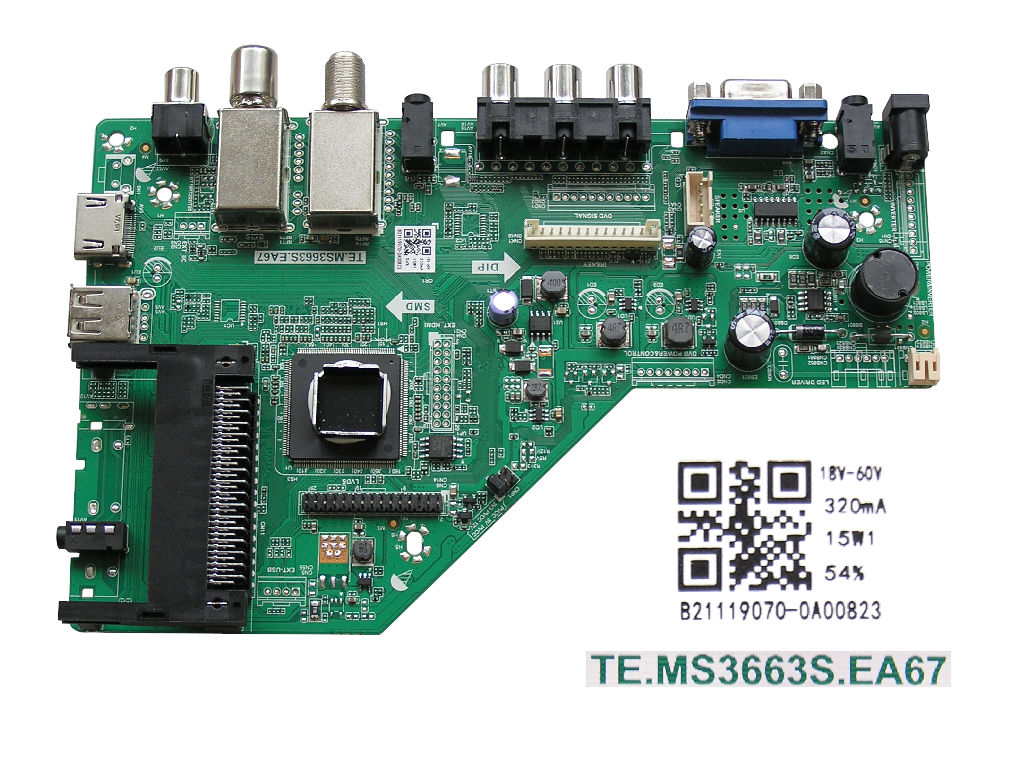 LCD modul základní deska trevi LTV 2401 SA2 / main board TE.MS3663S.EA67 / B21119070-0A00823