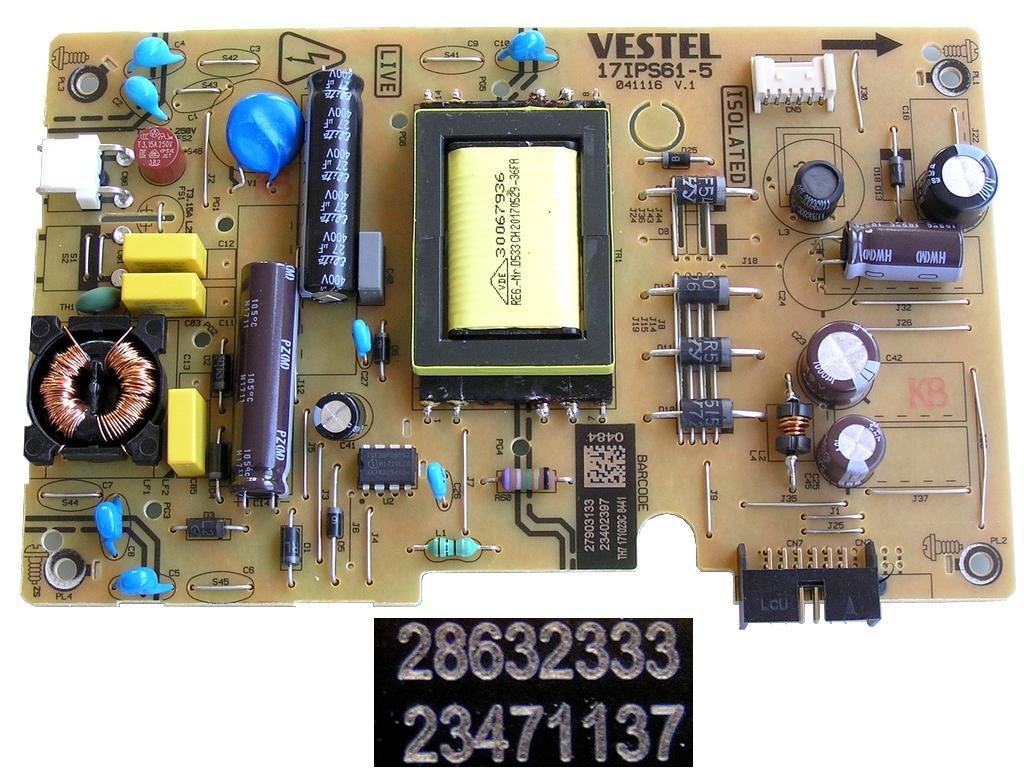 LCD modul zdroj 17IPS61-5 / SMPS BOARD VESTEL 23471137