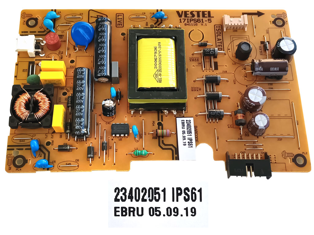 LCD modul zdroj 17IPS61 / SMPS POWER BOARD 17IPS61 Vestel 23402051