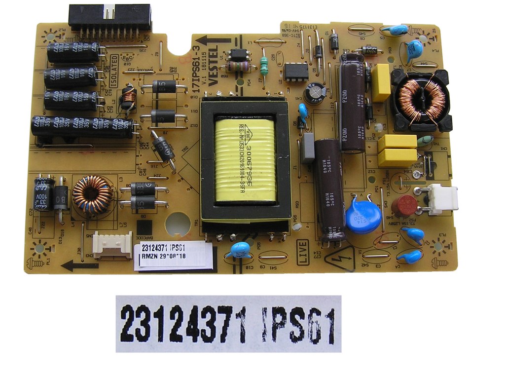 LCD modul zdroj 17IPS61 / SMPS POWER BOARD Vestel 17IPS61-3 / 23124371