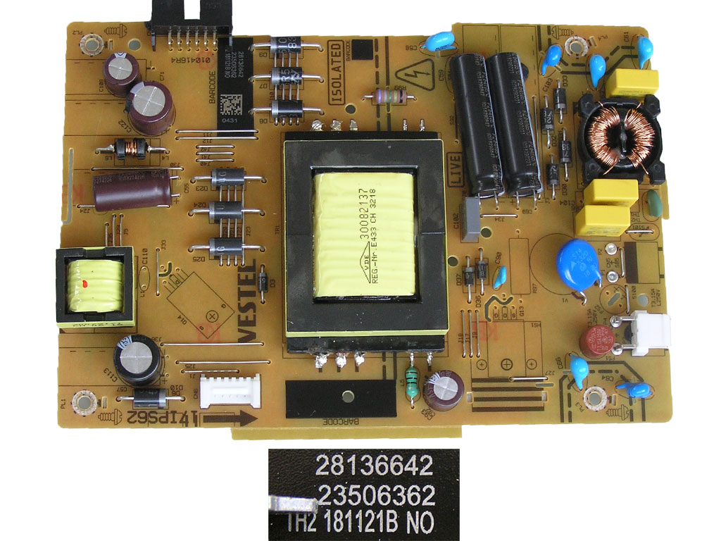 LCD modul zdroj 17IPS62 / SMPS POWER BOARD Vestel 23506362