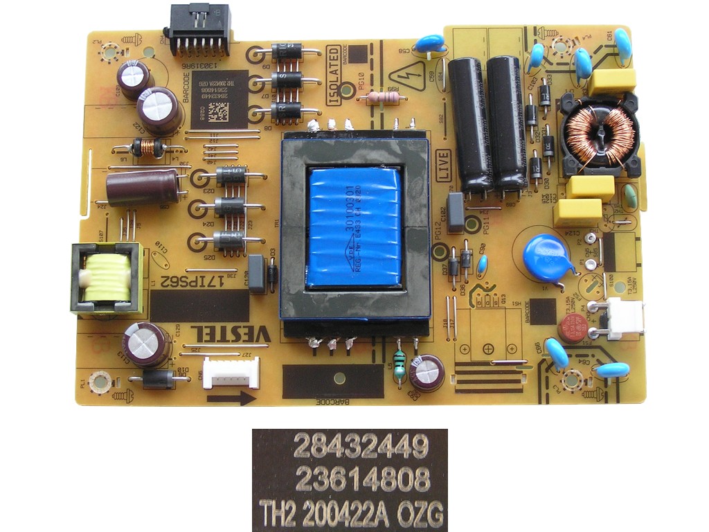 LCD modul zdroj 17IPS62 / SMPS POWER BOARD Vestel 23614808