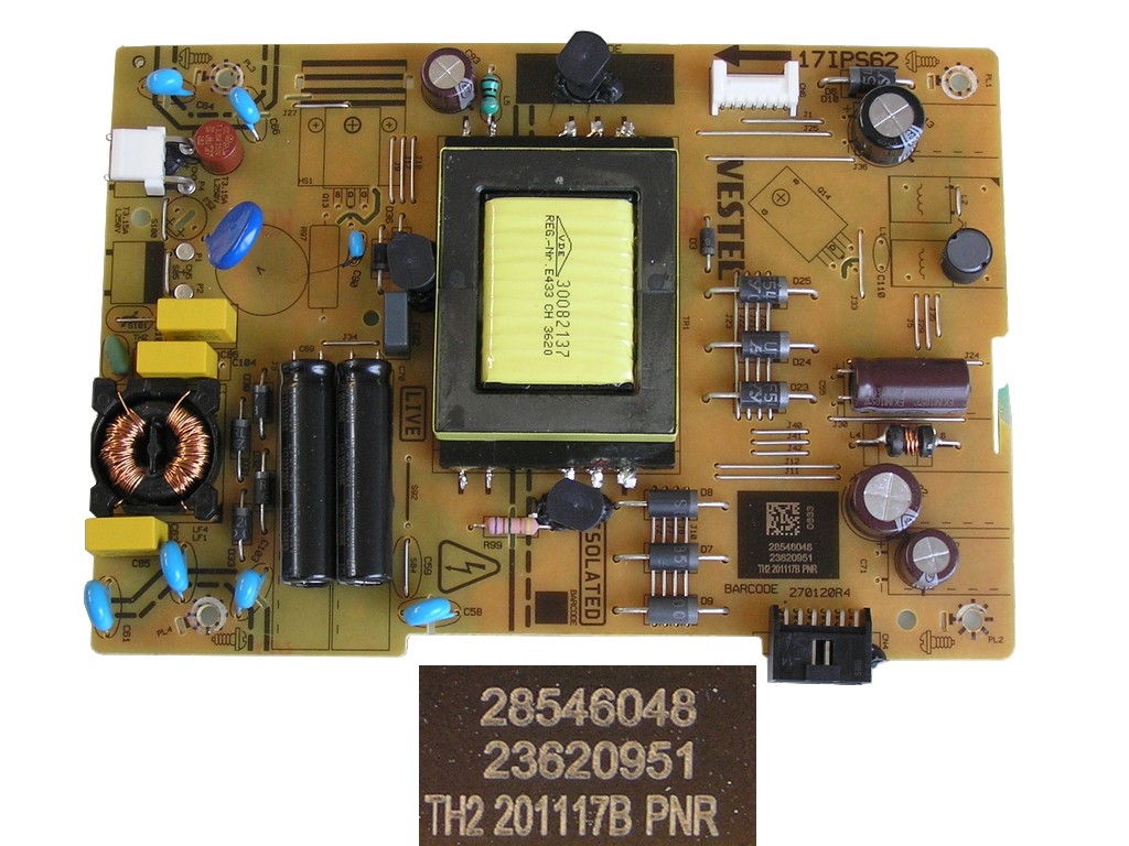LCD modul zdroj 17IPS62 / SMPS POWER BOARD Vestel 23620951