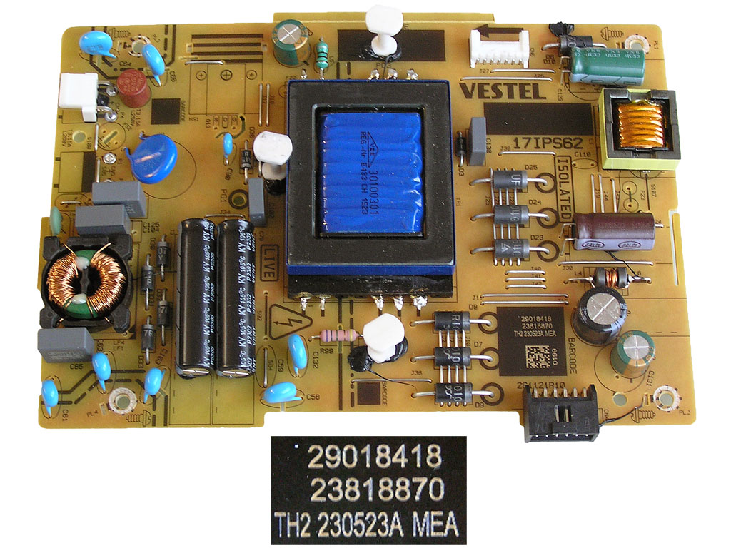LCD modul zdroj 17IPS62 / SMPS power board Vestel 23818870