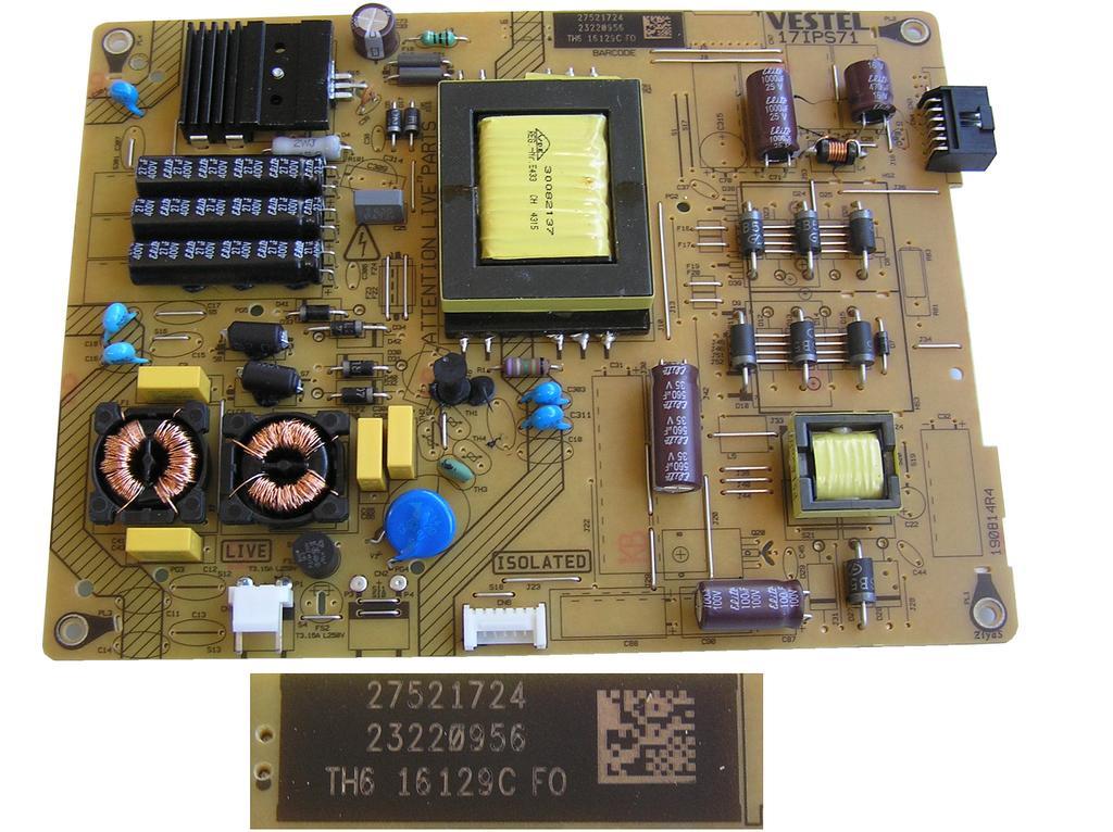 LCD modul zdroj 17IPS71 / SMPS board Vestel 23220956
