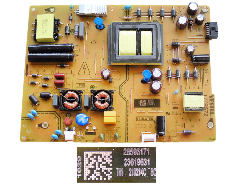 LCD modul zdroj 17IPS72 / SMPS POWER BOARD 17IPS72 Vestel 23619631