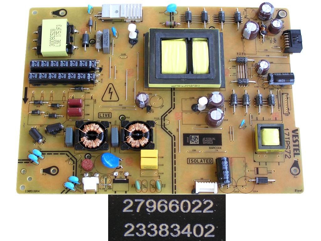 LCD modul zdroj 17IPS72 / SMPS POWER BOARD Vestel 23383402