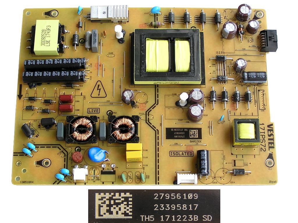 LCD modul zdroj 17IPS72 / SMPS POWER BOARD Vestel 23395817