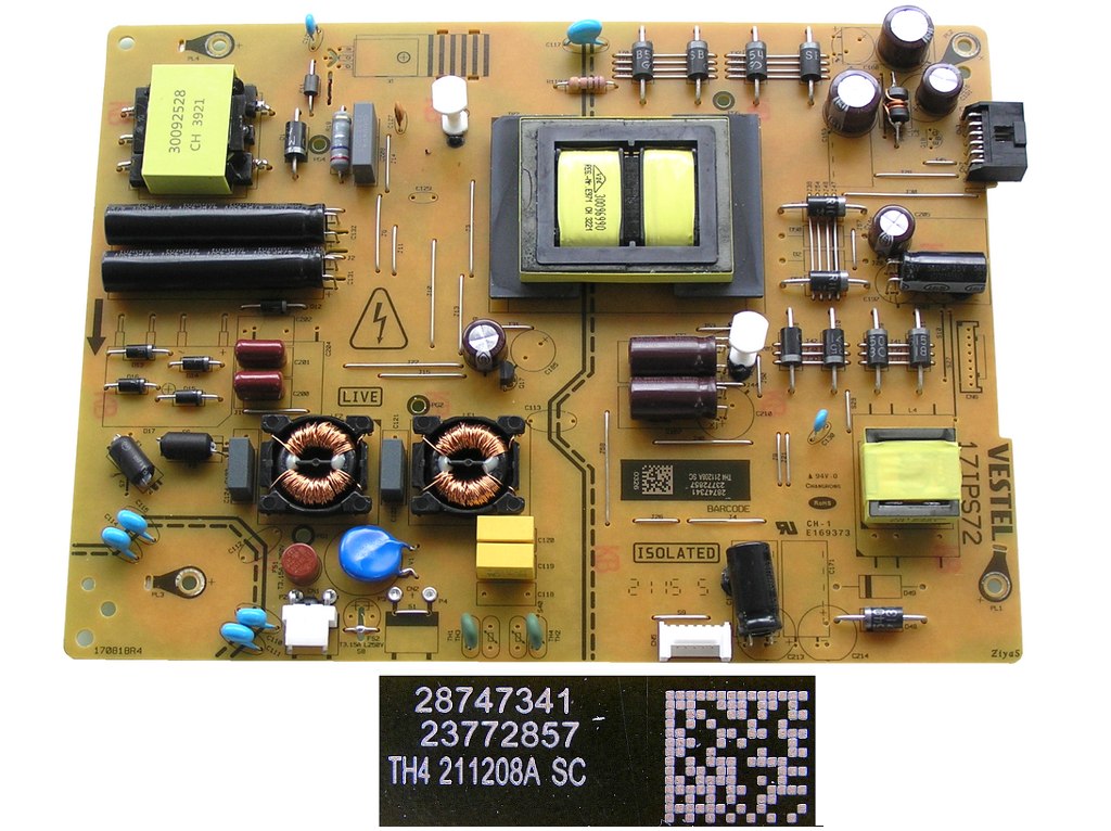 LCD modul zdroj 17IPS72 / SMPS POWER BOARD Vestel 23772857